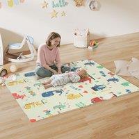 AIYAPLAY Baby Play Mat, Double Sided Crawling Mat, Dinosaur Theme