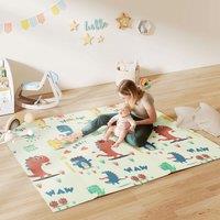 AIYAPLAY Baby Play Mat, Foldable Activity Playmat, Dinosaur Theme