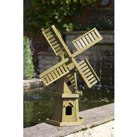 mysmartbuy Giant Windmill - FSC Timber Garden Spinner with Decorative Wind Motion in Natural