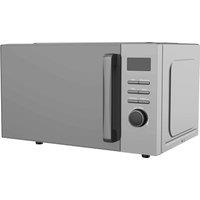 Geepas 23L Digital Microwave Oven 800W | 8 Presets, Defrost, Child Lock in Silver
