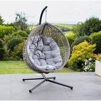 Artemis Home Bradshaw Swing Egg Pod Chair in Light Grey