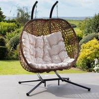 Artemis Home Beauchamp Swinging Double Garden Seat in Cream