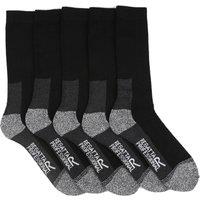 Regatta Professional Men's Boot Socks (Pack of 5) in Black