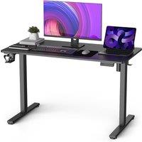 Rattantree Electric Height Adjustable Standing Desk with Anti-Collision, Memory Settings, & 80kg Load Capacity in Black