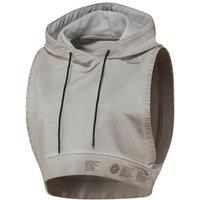 Reebok Women's Combat Glory Grey Cropped Hoodie | Size: Large