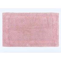 Homescapes Luxury Extra Large Bath Mat Reversible 1600GSM 100% Cotton, 70 x 120cm in Baby Pink | Size: 70 x 120 cm