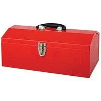 Faithfull Metal Barn Toolbox 42Cm (16In) in Red