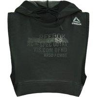 Reebok Women's Combat Glory Black Cropped Hoodie | Size: Large