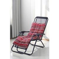 Living and Home 170cm L x 48cm W Ethnic Print Tufted Lounge Cushion in Red | Size: 170 cm L x 48 cm W
