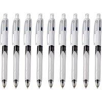 Bic 4 Colours Combination Medium Ballpoint Pen + Medium Mechanical Pen cil - Single Pen 9 Packs
