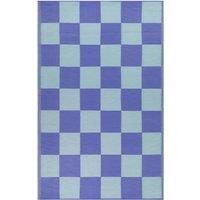 Furn Checkerboard Outdoor Rug in Blue | Size: 120 cm x 180 cm