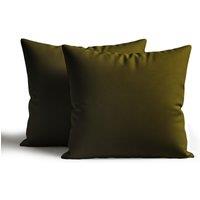 Snug City Waterproof Outdoor Garden Patio Cushion Cover & Inner Square Pack Of 2 in Brown | Size: 60 cm x 60 cm