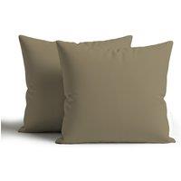 Snug City Waterproof Outdoor Garden Patio Cushion Cover & Inner Square Pack Of 2 in Beige | Size: 60 cm x 60 cm