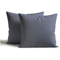 Snug City Waterproof Outdoor Garden Patio Cushion Cover & Inner Square Pack Of 2 in Dark Grey | Size: 60 cm x 60 cm
