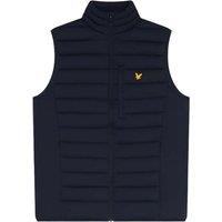 Lyle & Scott Men's Stretch Quilted Sports Gilet in Dark Navy | Size: XS