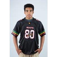 JTAPHRIQUE Men's Roots 80 Heritage Jersey Inspired by Zimbabwean Legacy in Red | Size: Small