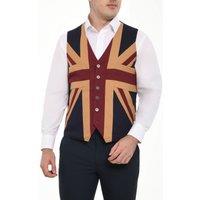 Dobell Men's Vintage Union Jack Waistcoat | Size: 3XL