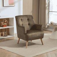 Home Source Arta Accent Chair Armchair Occasional Sofa Modern Upholstered Seating in Green