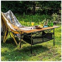 Foldable Camping Table,47"x22" Portable Folding Table with Storage Bag,Adjustable Aluminum Camping Table for Outdoor Picnic, Beach,Backyard,BBQ,Patio,