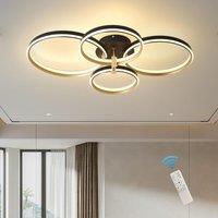 Garwarm LED Ceiling Light Gold Flush Mount Ceiling Lights Dimmable in Metallic Gold
