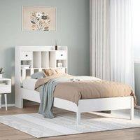 Berkfield Home Bookcase Bed without Mattress White 90x190 cm Single Solid Wood Pine