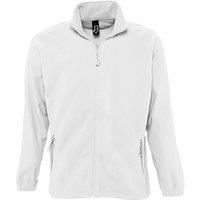 SOL'S Men's North Full Zip Outdoor Fleece Jacket in White | Size: Large