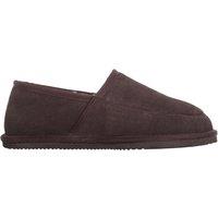 SNUGRUGS Men's Charlie, Suede Wool Slippers with Lightweight Sole in Brown | Size: 7