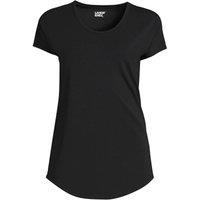 Lands' End Women's Petite Cotton Modal Stretch Jersey T-shirt in Black | Size: 8