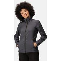 Regatta Women's Ablaze Printable Softshell Jacket in Dark Grey | Size: 18
