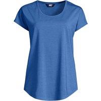 Lands' End Women's Cotton Modal Scoop Neck T-shirt in Blue | Size: 16-18