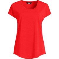 Lands' End Women's Cotton Modal Scoop Neck T-shirt in Coral | Size: 14-16