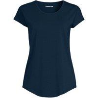 Lands' End Women's Cotton Modal Stretch Jersey T-shirt in Dark Navy | Size: 14-16