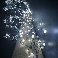 Samuel Alexander 1.8m White LEDs Green Garland Wire Light Christmas Decoration with Timer