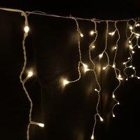 Samuel Alexander 7.5m 300 LED Frosted IcicleBrights Christmas String Lights in Warm White in Beige
