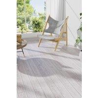 H&O Direct 14Pcs White Wood Grain Click-Lock SPC Vinyl Flooring with 1mm Sound Insulation Cotton on The Back, 3.12m Pack