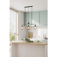 Modern Style 3-Light Glass Pendant Light