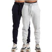 French Connection Men's 2 Pack Cotton Blend Joggers in Navy | Size: Large