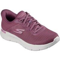 Skechers Women's Go Walk Flex Trainers in Burgundy | Size: 5