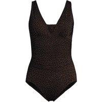 Plus Grecian V-neck Slender Swimsuit