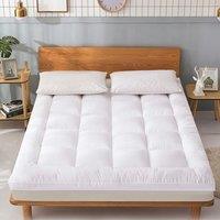 VOGREX NEW 1pc Hotel Quality Mattress Topper 10cm Deep Thick in White