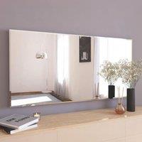 Agenzia 14 Large Art Deco Modern Bevelled Full Length Panel Frame Mirror 174 x 85cm in Silver | Size: 174 x 85 cm
