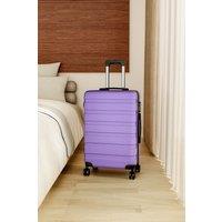 Hardshell Rolling Luggage Trolley Travel Suitcase, 20" Purple