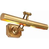 Netlighting Winchester 2 Light Picture Wall Light Lamp Brass LED E14 in Gold