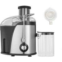 VOGREX 1000W Juicer Machine Whole Fruit Vegetable Large Juice Extractor Stainless Steel in Silver