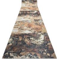 RugsX Anti-Slip Lotus Runner in Beige | Size: 100 cm x 420 cm
