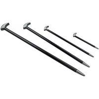 VOGREX US PRO Tools 4pc Heel Bar Set Podgers Pry Bars Toe 150, 300, 400, 500mm 6857 in Black