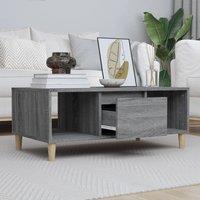 Berkfield Home Coffee Table Grey Sonoma 90x50x36, 5 cm Engineered Wood