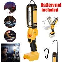 VOGREX 140 Rotating Cordless LED Work Light for Dewalt 18V/20V Battery Handheld Torch in Yellow