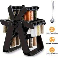 360 Degrees Rotating Spice Rack Holds 18 Jars, Ferris Wheel Design