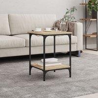 Berkfield Home Coffee Table Sonoma Oak 40x40x55 cm Engineered Wood in Brown | Size: 40 x 40 x 55 cm